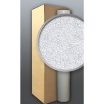 Edem - 80304BR60 1 Kart 4 Rollen xxl Dekor Vliestapete zum Überstreichen rauhfaser-putz-optik weiß 106 qm