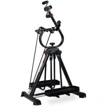 Boudech - Vélo pour la rééducation musculaire des bras et des jambes avec stepper et bandes élastiques de poussée conception modulaire et réglable.