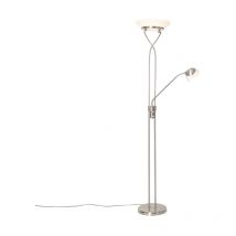 Empoli - led Dimmable Lampadaire avec lampe de lecture variateur inclus - 1 lumière - h 1800 mm - Acier - Moderne - éclairage intérieur - Salon i