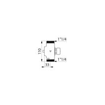 Delabie - Válvula de descarga temporizada M11/4 para wc - 760000