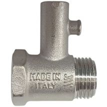 Tecnogas - Válvula de seguridad para calentador de agua eléctrico m/f 1/2 latón 00000070191