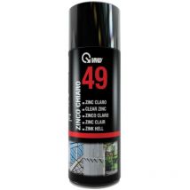 Bombe aérosol de galvanisation à froid 400 ml. Conduit de cheminée de poêle couleur zinc clair.