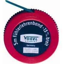 Vogel - 455010-rollo fleje calibrado 5 m x 12,7 mm (espesor 0,1 mm)
