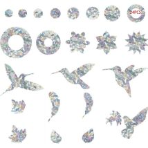 Odipie - Vogel-Aufkleber, Vögel, Kollision, Anti-Kollisions-Fensteraufkleber, Glastür-Schutz, Silhouette, Anti-Kollisions-Fensteraufkleber, um