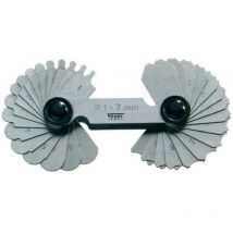 Juego galgas para radios medidas 17 láminas de inox de 1.0 - 7.0 mm - Vogel