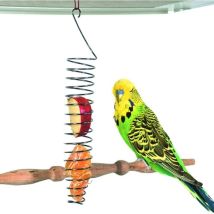 Vogelfutterhalter, Papageienspielzeug Für Vogelkäfige, Hängende Edelstahl-futterspender Für Vögel, Futterkorb