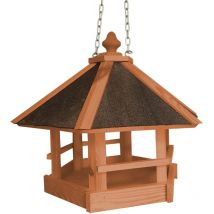 Vogelhaus Pavillon Kiefernholz 45 x 45 x 40 cm braun Vogelhaus