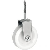 Vogelrolle ø 50 mm für Seil Durchmeser 8 mm mit Holzgewindeschraube, Polyamid