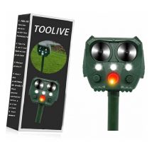 Soniatkia - Vogelabwehrmittel, Ultraschall-Solar-Vogelabwehrgerät, fünf Dateien, grünes Gras