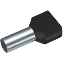 460714D Capocorda doppio 6 mm² Parzialmente isolato Nero 100 pz. - Vogt Verbindungstechnik