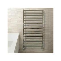 Serene Ladder Straight Electric Towel Rail - 1000mm x 500mm - Matt Black - Matt Black - Vogue