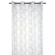 Voilage à œillets 140x260 cm Maldives or