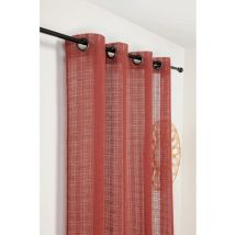 Voilage à carreaux 145x260cm 'Kelsch' - 145x260cm - Rouge
