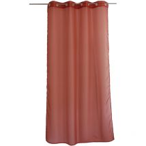 Voilage à œillets uni Terracotta 140x240 cm