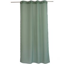 Voilage à œillets uni Vert clair 140x240 cm