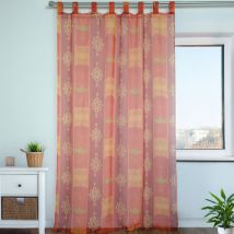 Voilage aux couleurs estivales Terracotta 140x240 cm