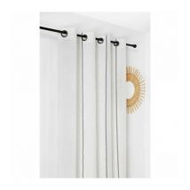 Rideau naturel chic jeanne - 145x260cm - Blanc