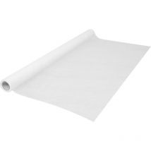 Chemin de Table blanc 3M coton - Chemin de table pour Mariage - Tissu Voilage Blanc en Mousseline de 3m
