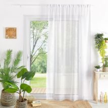 Voilage fantaisie Beluga Blanc 240x240 cm