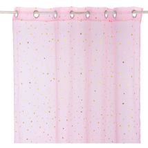 Atmosphera Rideau étoiles rose 140x250cm - 'atmosphera kids' - Rose