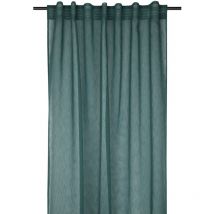 Voilage galon fronceur 140 x 260 cm Derbie uni vert sapin