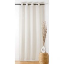 Voilage grande largeur 290x240cm 'Boucline' - 290x240cm - Ivoire