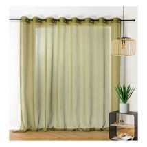 Voilage Kaolin Grande Largeur - 300x250cm - Vert kaki