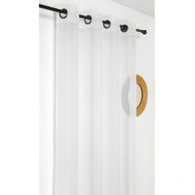 Voilage Non Feu M1 'Bouchonne' - 140x280cm - Blanc