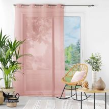 Voilage à œillets Louise 140x240 rose