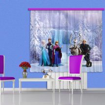 Ag Art - Voilage Personnages La Reine des Neiges Disney-Voilage :
