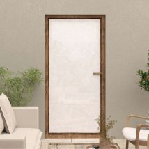 Voilage porte-fenêtre 90x200 cm celia blanc, par Soleil d'Ocre