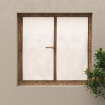 Paire de brise bise 60x120 cm celia blanc, par Soleil d'Ocre