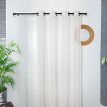 Voilage à rayures Antibes Blanc 155x280 cm