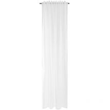 Voilage rideau à fleurs rose, semi-transparent 140 x 245 cm polyester