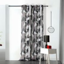 Voilage tamisant Camo Gris clair 150x240 cm