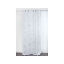 Voilage transparent blanc l.140 x H.240 cm - Centrale Brico