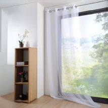 Voilage classique et grande largeur Blanc 140x240 cm