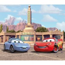 Voilage xl Cars Motifs Flash Mc Queen et Sally Carrera de Disney 180X160 cm