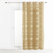 Voilage rayures horizontales Beige 140x240 cm