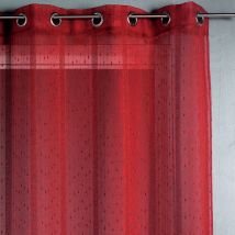 Voilage tissé et fileté Rouge 300x240 cm