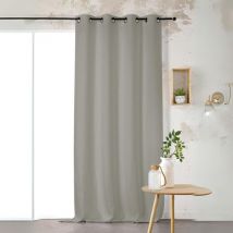 Rideau Voilage uni 100% lin Ficelle 145x260 cm