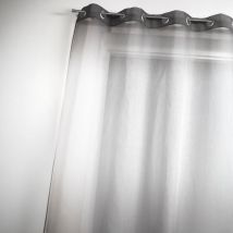 Voilage en étamine à imprimés 'tie and dye' Gris anthracite 140x240 cm