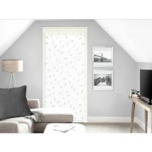 Laurene Brise-bise, Polyester, Blanc, par Soleil d'ocre - 90 x 200 cm - Blanc