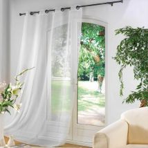 Rideau a oeillets Luminea Blanc