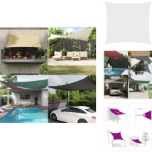 Voile de parasol Tissu Oxford carré 3,6x3,6 m Blanc - Parapluie - Voile Solaire - Parasol Carré - Parasol Blanc - Parasol Jardin