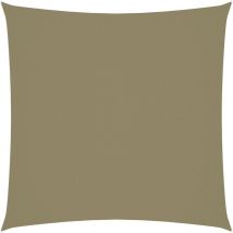Voile de parasol Tissu Oxford carré 4x4 m Beige