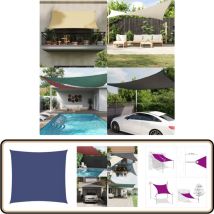 Voile de parasol tissu oxford carré 6x6 m bleu - Parapluie - Voile Solaire - Parasol Rectangulaire - Parasol Carré - Protection Solaire