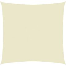 Inlife Voile De Parasol Tissu Oxford Carré 6x6 M Crème