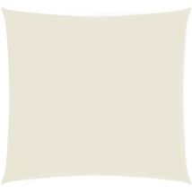 Voile de parasol tissu oxford carré 4x4 m crème