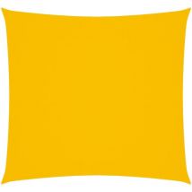 Voile de parasol tissu oxford carré 5x5 m jaune vidaXL